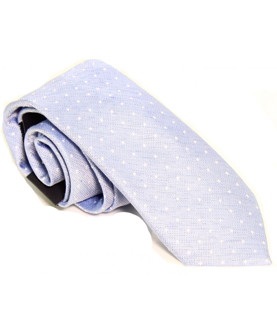 Color: Blues Size: One Size Pattern: Polka Dot Type: Tie Width: Skinny (Material: Silk
