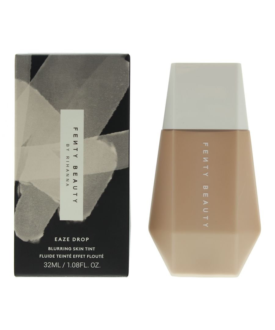 The Fenty Beauty Eaze Drop Blurring Undertones Skin Tint range is a range of 25 shades that deliver smooth and instantly blurred skin. The tint, which is a tinted moisturiser, is an easy to apply, flexible moisturiser that evens out complexion for a no-make up make up look. The tint is buildable, hydrating, works brilliantly with primer and skincare, and can be applied with eithers fingers or a brush. The formula is humidity, sweat and transfer resistant.