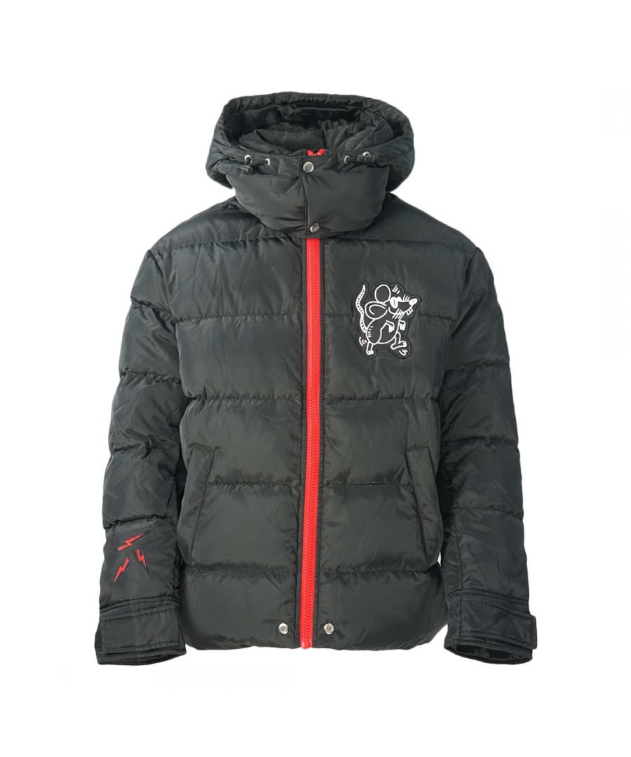 Diesel CL-W-Smith-LITM Black Down Jacket. Diesel CL-W-Smith-LITM Black Duck Down Jacket. Central Zip Closure. Large Branding On The Back. Style - CL-W-Smith-LITM 900. Mouse Logo