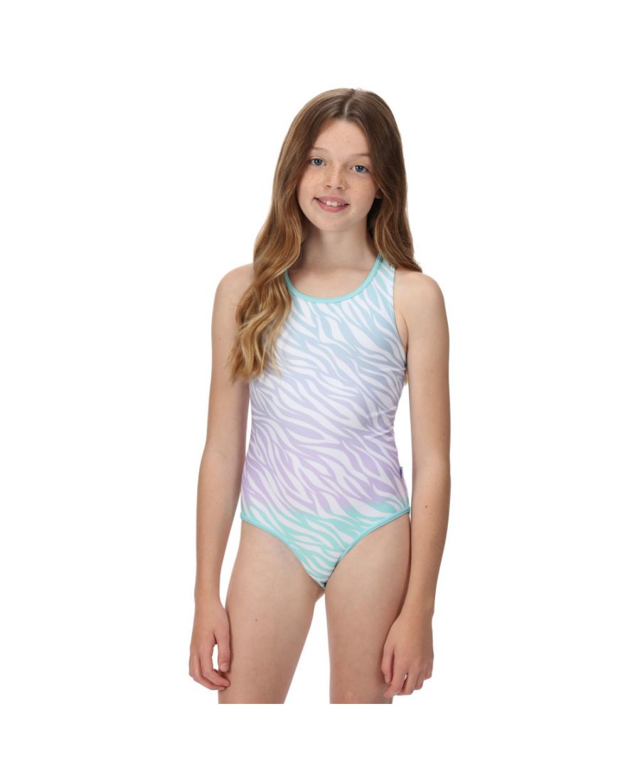 Image for Regatta Girls Tanvi Printed Summer Swimming Costume