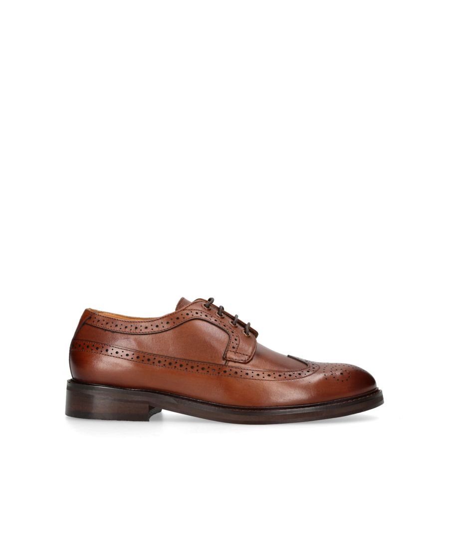 Teddy brogue from KG Kurt Geiger arrives in a tan leather with a darker sole.