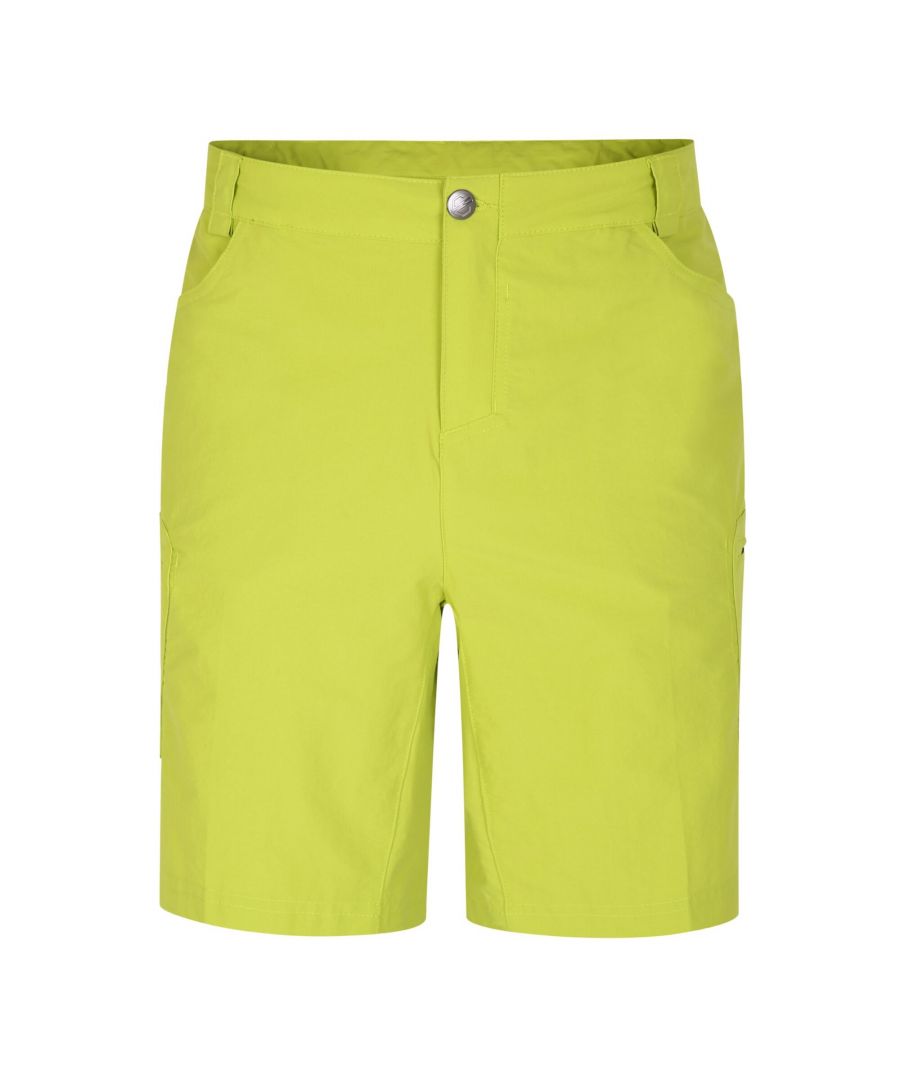 Dare 2B Mens Tuned In II Multi Pocket Walking Shorts (Green Algae) - Lime Green - Size 30 (Waist)