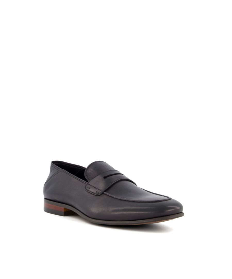 A classic revisited these formal Penny loafers come with a modern twist. Designed with a trend-led crush back heel they can be worn as a backless style