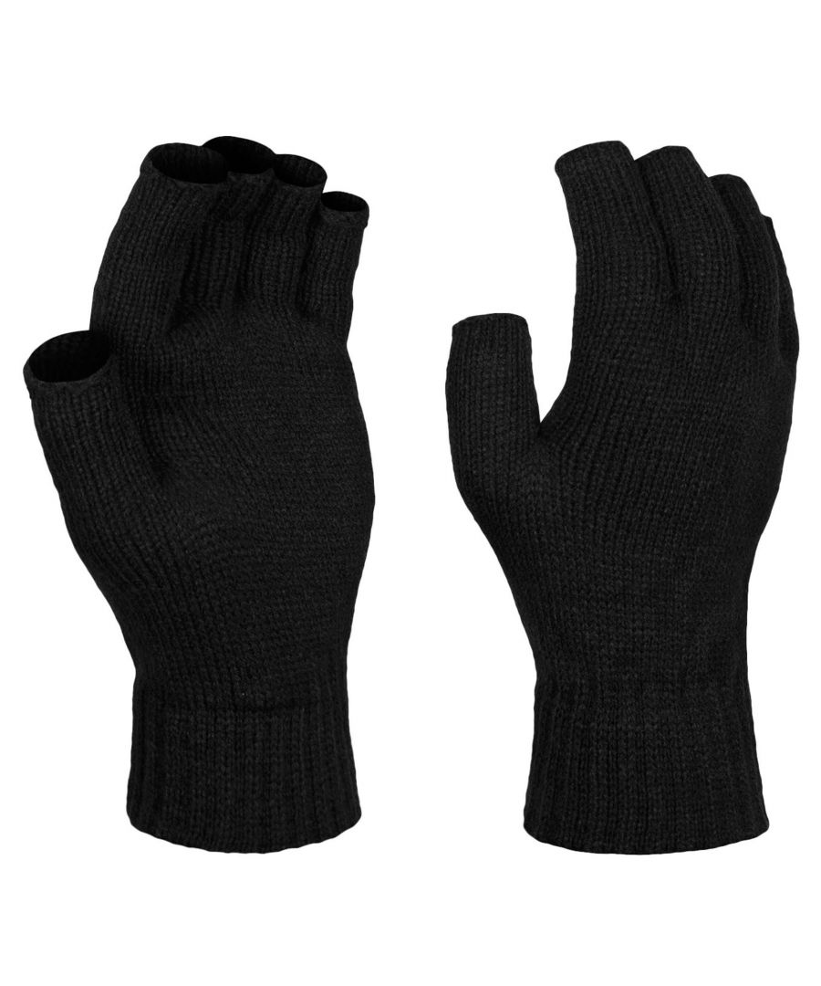 Image for Regatta Unisex Fingerless Mitts / Gloves (Black)