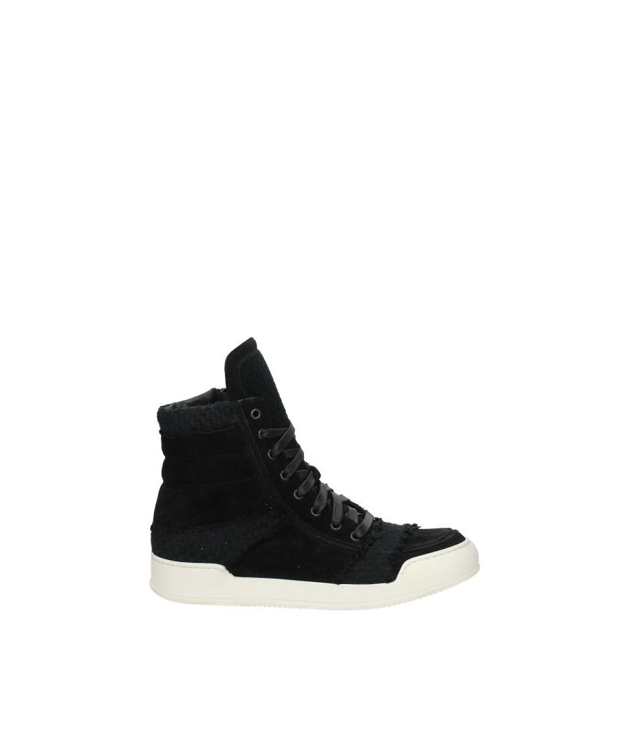 The product with code W3HT300C286176 suede is a men's sneakers in black designed by Balmain. It has features like vintage effect. The product is made by the following materials: suede, fabricHell height type: mid heelsBottomed Shoes is rubberLace up closure, zip closureRound toeThe product was made in Italy