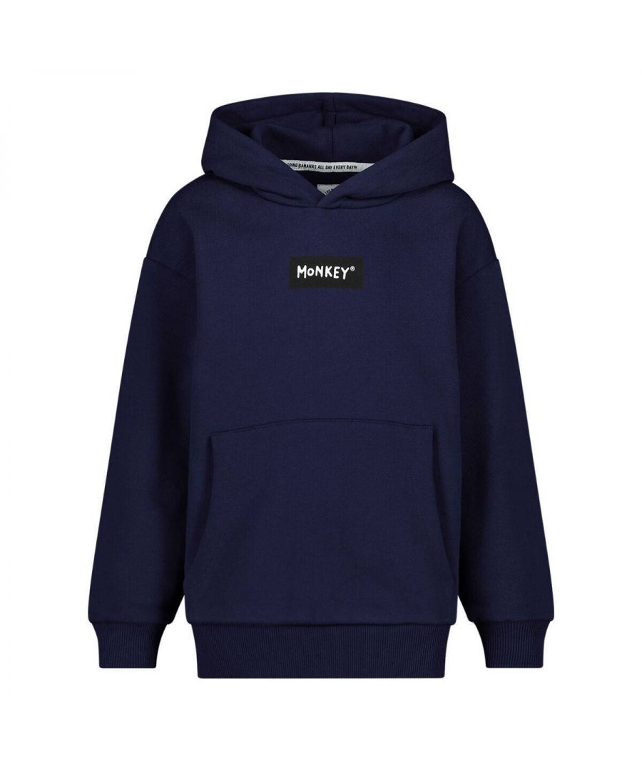 Deze hoodie voor zowel jongens als meisjes van Me & My Monkey is gemaakt van sweat (duurzaam) en heeft een logo-opdruk. Het model heeft een capuchon en lange mouwen.details van deze hoodie:kangoeroezak