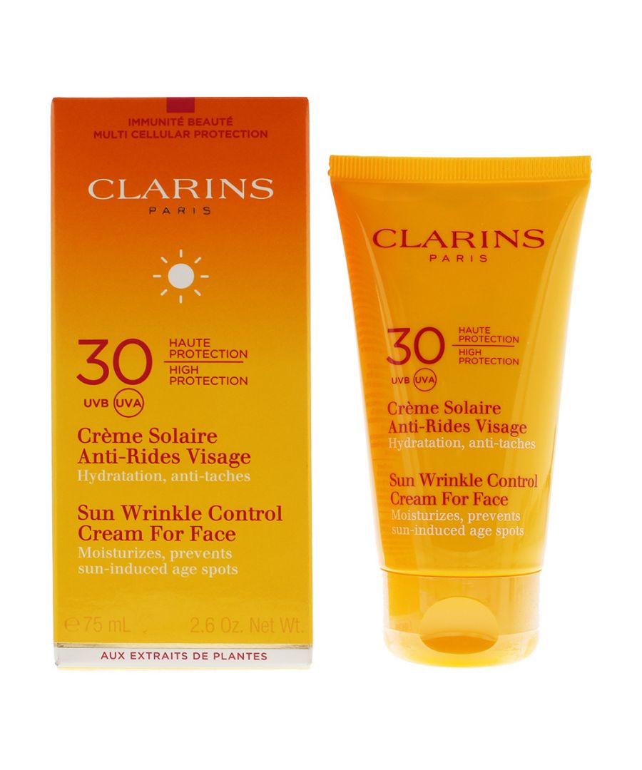 Clarins Sun Wrinkle Control UVB-UVA 30 Cream For Face helps to protect the skin from harmful ageing effects of the sun. Clarins is well known for their fantastic skincare range, You will find creams, sprays, oils and more something to suit every skin type with different strengths of SPF