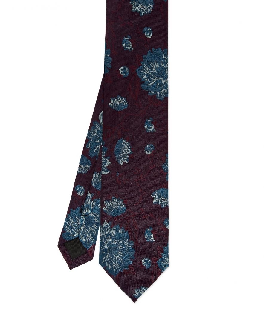 Image for Ted Baker Daffy Semi Plain Tie, Dark Red
