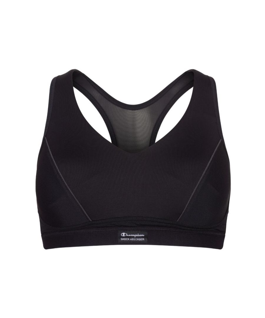 Shock Absorber Womens U10075 Padded Sports Bra - Black - Size 32B