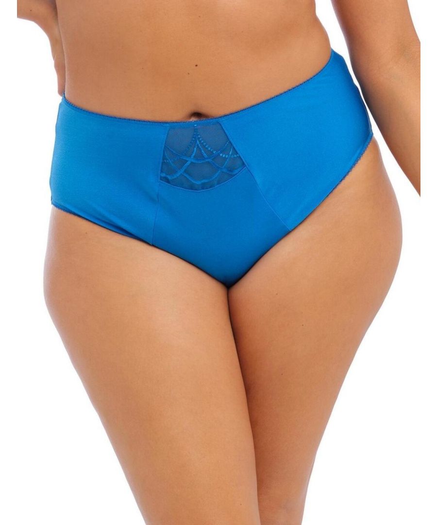 Elomi Womens Cate Brief - Blue Nylon - Size X-Large