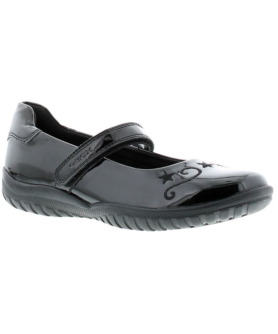 Image for Geox shadow Younger Girls School Shoes black 8.5-12.5