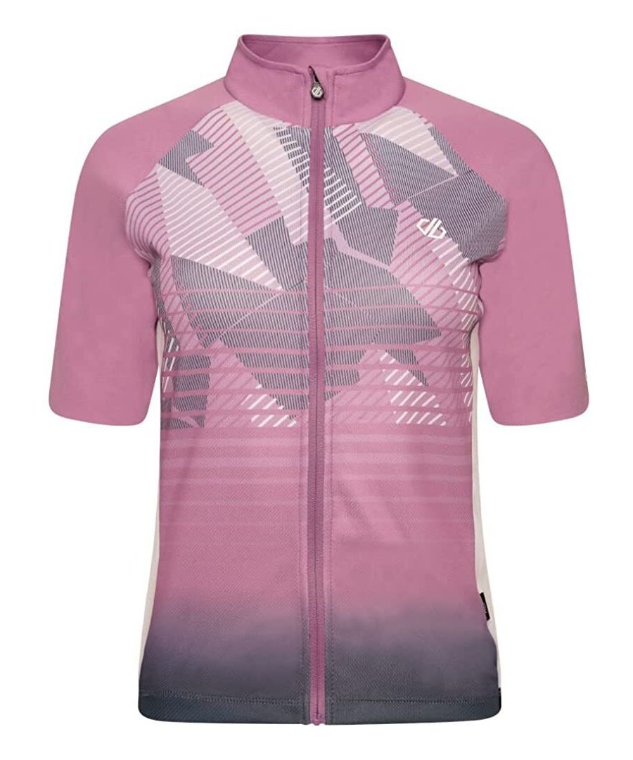 100% Polyester. Design: Logo, Stripe. Pockets: 1 Back Pocket, Zip. Fit: Ergonomic. Fastening: Full Zip. Hem: Gel Grip. Sleeve-Type: Short-Sleeved. Neckline: Standing Collar. Fabric Technology: AEP Kinematics, Lightweight, Moisture Wicking, Quick Dry. Branded Tab, Reflective Detail, Regulates Temperature.