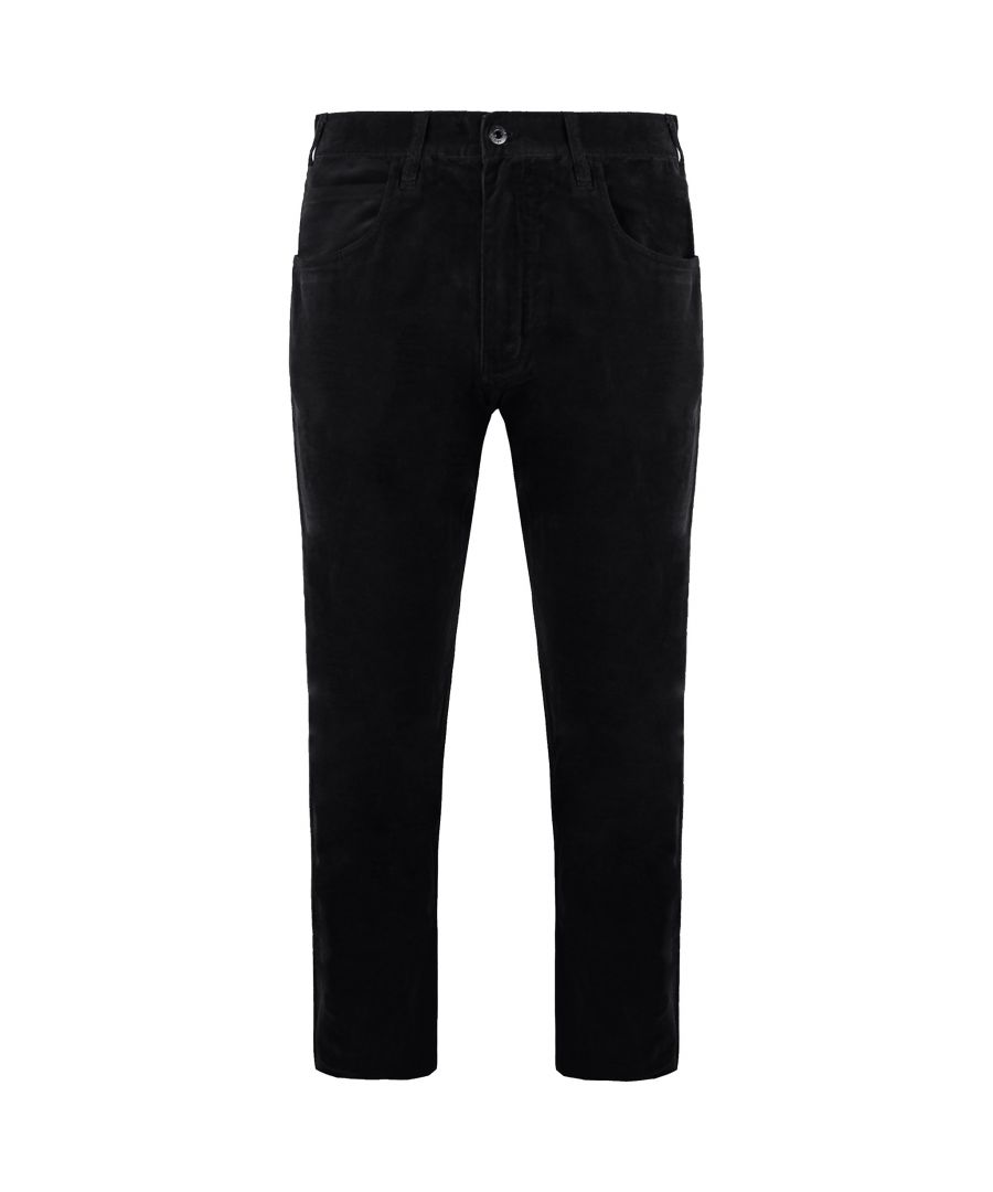 armani jeans slim fit mens brown trousers cotton - size 32w/32l
