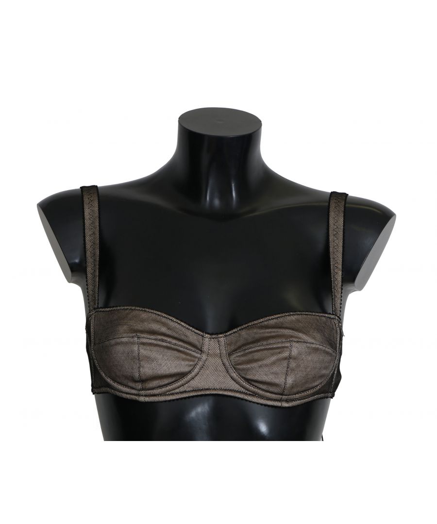 Dolce&Gabbana. \nGorgeous brand new with tags, 100% Authentic Dolce&Gabbana Brown . stretch bra womens underwear.\nColor: Brown . \nModel:  . REGGISENO A BALCONCINO SEMI IMBOTTITO Bra. \nMaterial: .  . 49% Cotton, 24% Elastane, 27% Polyester. \nLogo details. \nMade in Italy.
