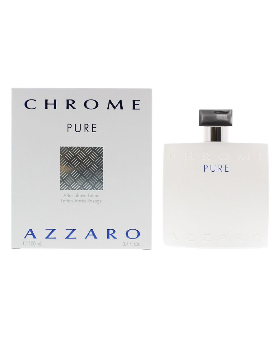 Chrome Pure by Azzaro is a citrus aromatic fragrance for men. Top notes: bergamot, mandarin orange. Middle notes: akigalawood, orange blossom, watery notes. Base notes: cedar, tonka bean, mate, white musk. Chrome Pure was launched in 2017.