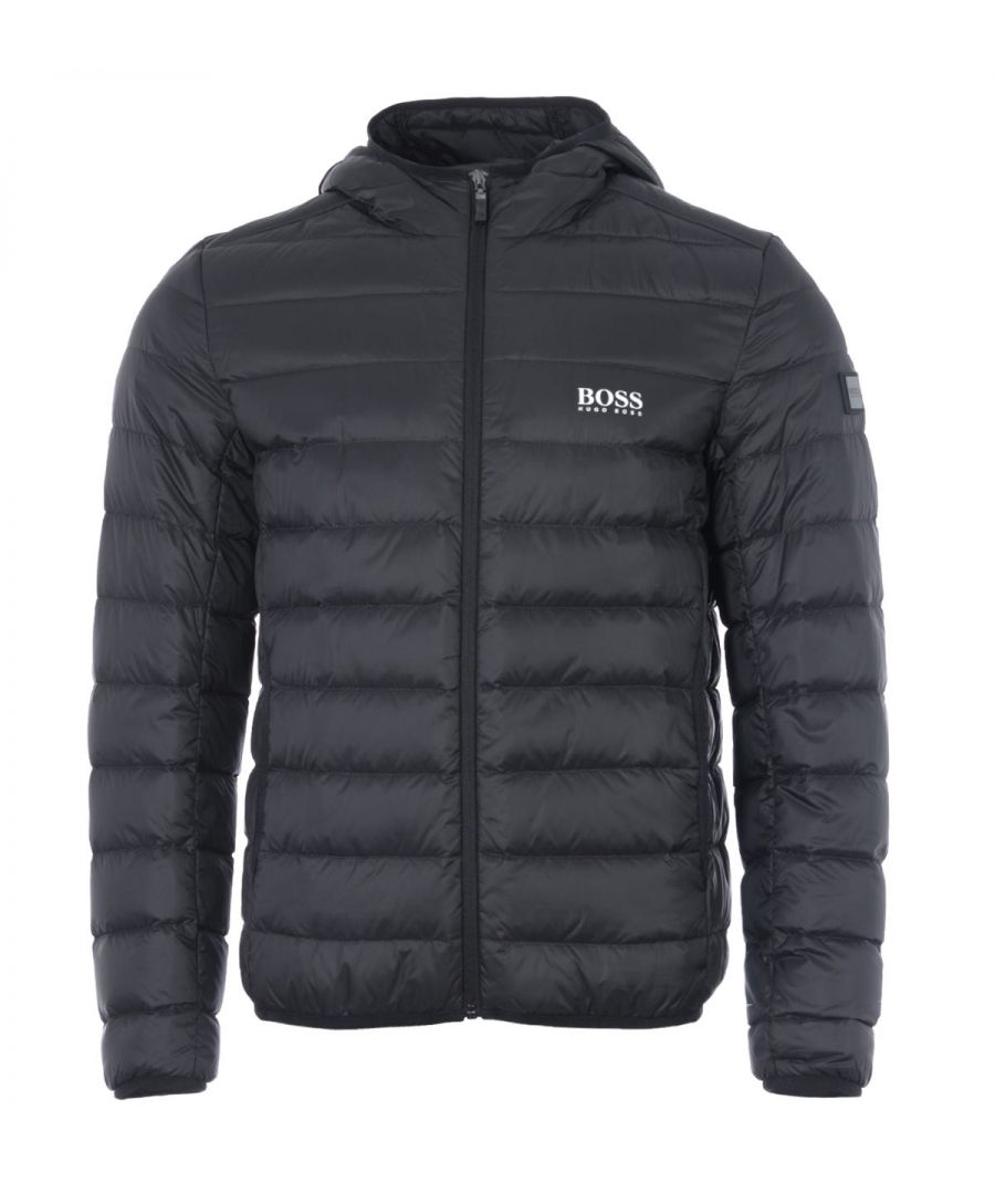 Boss Odool Slim Fit Padded Water Repellent Jacket-Black | Boss | UK