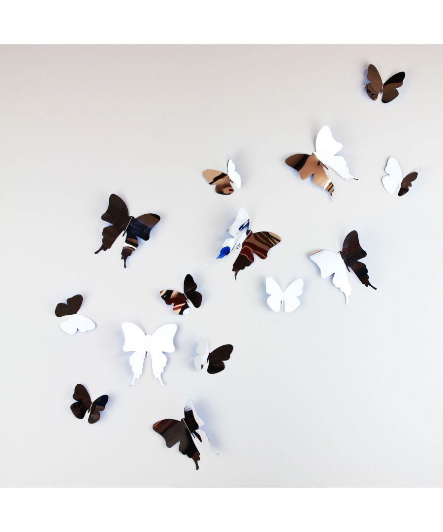 Image for Walplus 3D Butterflies Mirror Wall Stickers, Self Adhesive, DIY, Decoration, Kids Room, Nursery, Children's room, Boy, Girl