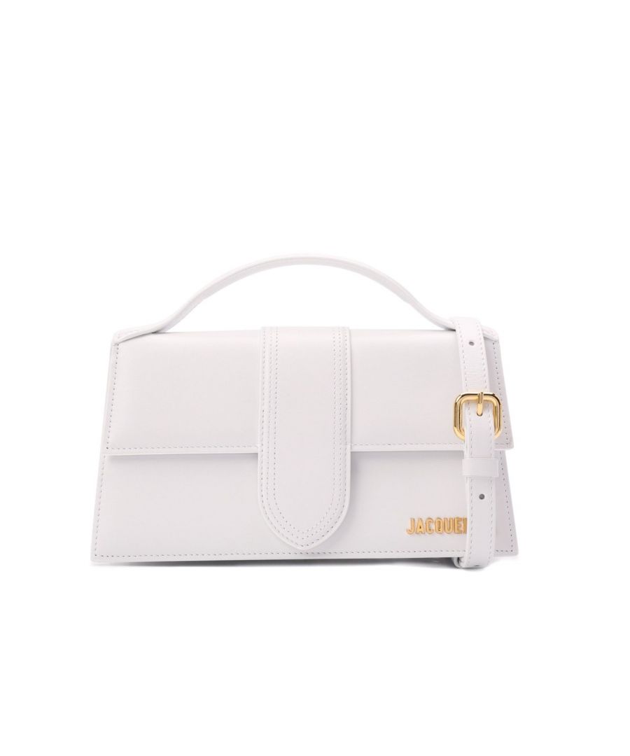 - Composition: 100% leather - Cotton lining - Flap top magnetic snap closure - Detachable shoulder strap - Internal pocket - Gold-tone metal logo lettering - Length 23 cm / 9 in - Height 13 cm / 5,1 in - Width 7 cm / 2,7 in - Made in Italy - MPN 213BA007-3000 100 - Gender: WOMEN - Code: BAG JQ 2 SD 04 L54 W2 T