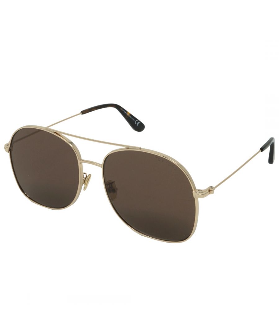 Tom Ford Delilah FT0758-D 28E Sunglasses. Lens Width = 60mm, Nose Bridge Width = 17mm, Arm Length = 145mm. Made In Italy. Branded Sunglasses Case and Cleaning Cloth Included. 100% Protection Against UVA & UVB Sunlight and Conform to British Standard EN 1836:2005. Tom Ford Delilah FT0758-D 28E Sunglasses