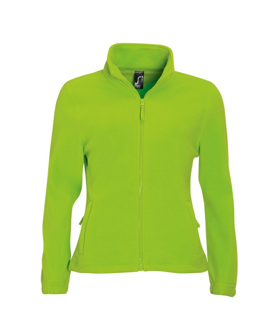 Image for SOLS Womens/Ladies North Full Zip Fleece Jacket (Lime)
