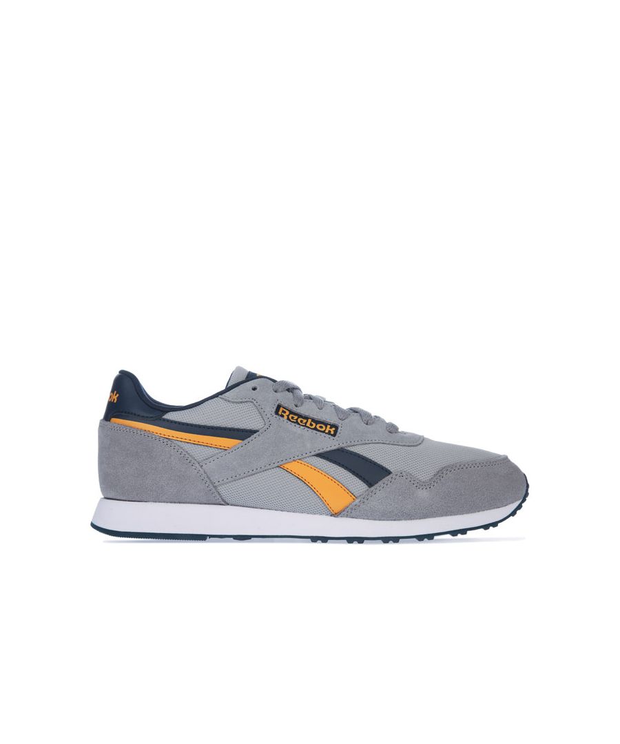 Mens Reebok Classics Royal Ultra Trainers in grey.- Leather  Textile and Suede upper.- Lace closure.- OrthoLite® sockliner.- Side stripes.- Rubber outsole.- Leather and Textile upper  Textile lining  Synthetic sole. - Ref: G57581