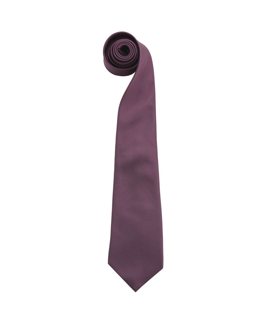 Premier Mens Fashion ”Colours” Work Clip On Tie (Pack of 2) (Purple) - One Size