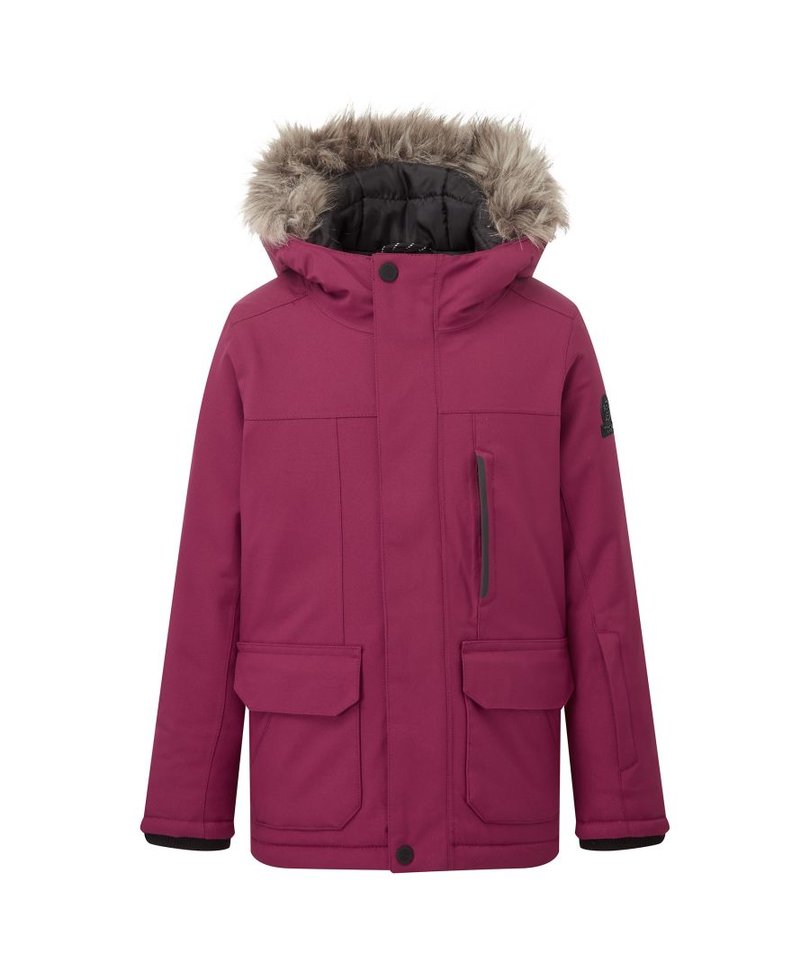 Kids want this jacket for its cool retro parka styling, and they love wearing it because it feels so warm and keeps out every drop of rain. Designed in colours inspired by the sunsets over the hills here in Yorkshire, this robust jacket is made in our signature dry-look fabric. Not only is it fully waterproof, but we've given it an invisible water repellent coating that shrugs off raindrops, and all the seams are taped to make sure no dampness seeps in through the stitching. Parka styling details include the faux fur-trimmed hood, and dipped hem at the back. It's lightly padded with a high tech insulating filling for warmth without weight, and comes with a wealth of pockets, including small one on the arm to keep a railcard handy. Robust and durable, this is a coat that will stand up to all hustle and bustle of everyday life - which is lucky because it's likely to get a lot of wear.