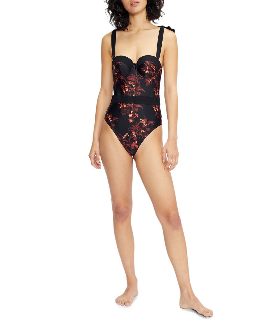 Grosgrain Cupped Swimsuit
