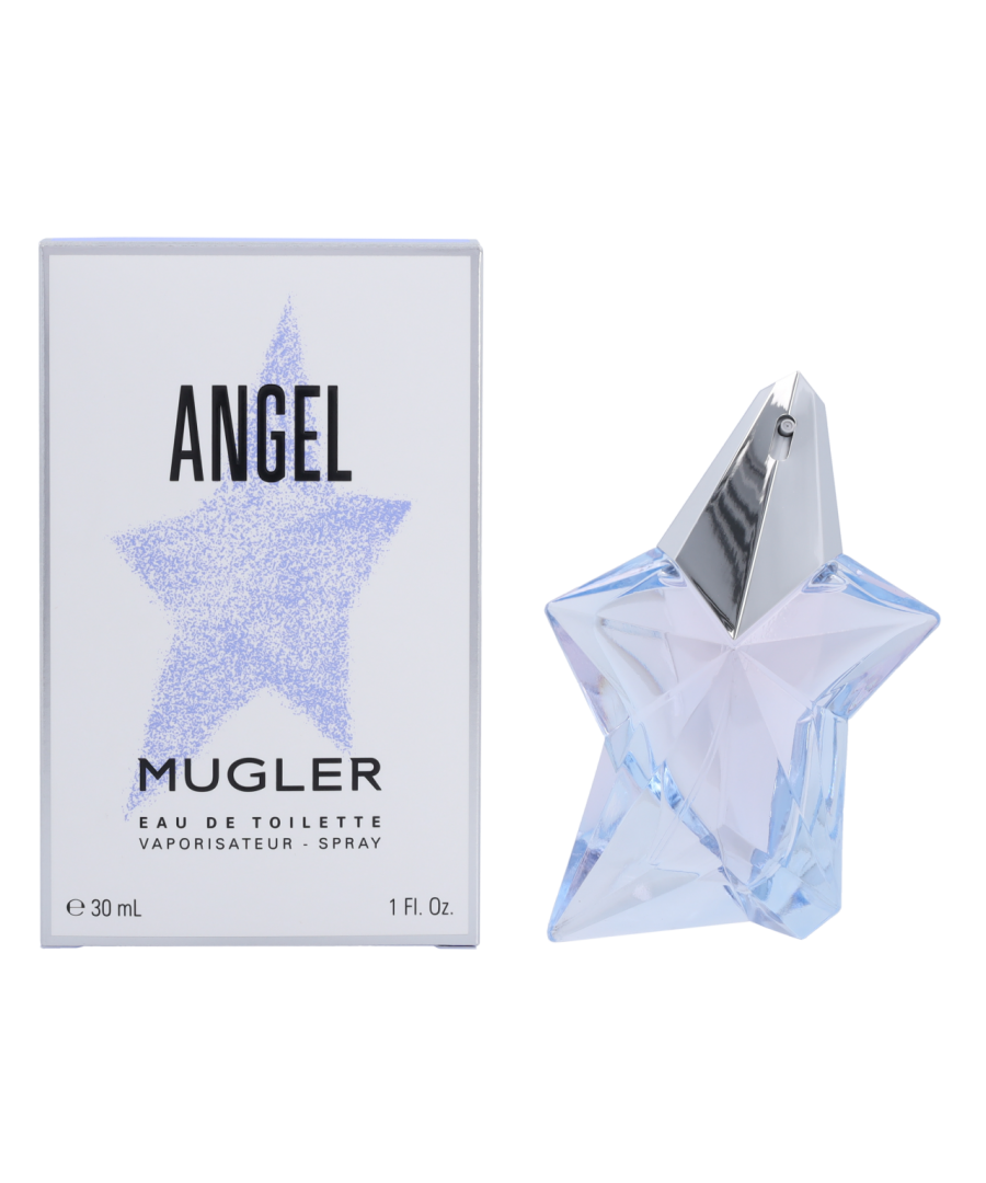 Angel Eau de Toilette by Mugler is an oriental vanilla fragrance for women. Top notes are bergamot and pink pepper. Middle notes are red berries and praline. Base notes are musk, patchouli, virginia cedar and vanilla. Angel Eau de Toilette was launched in 2011.