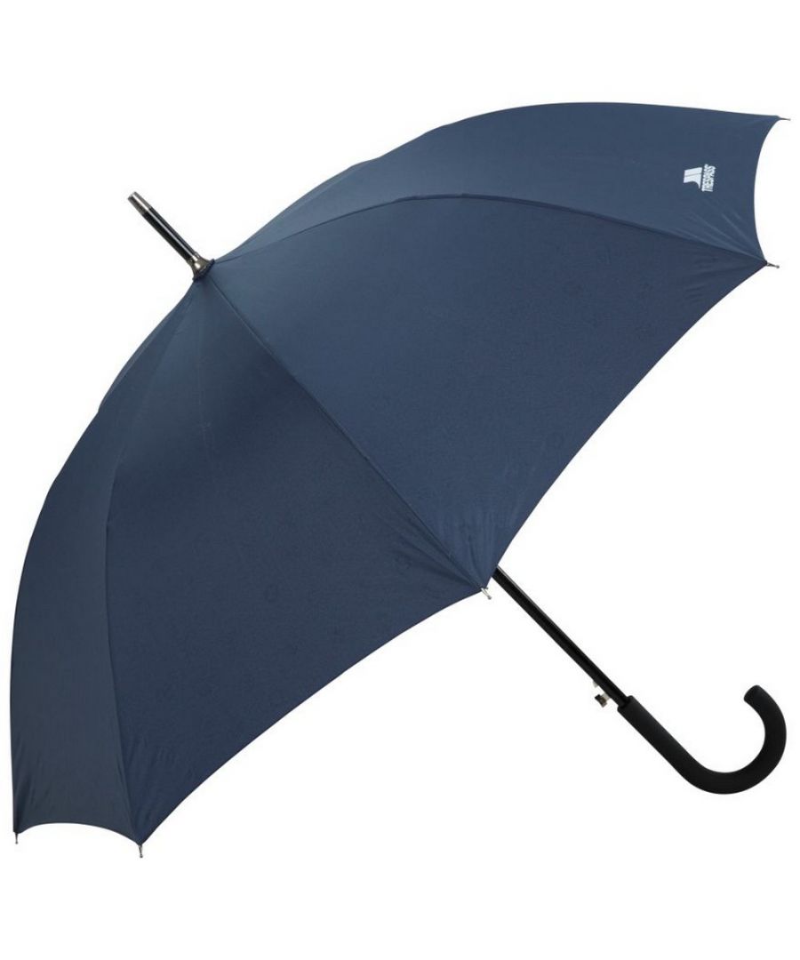 Fabric: 210T, Polyester, Taffeta, Woven. Button Release, Crooked Handle, Fibreglass Frame, Sleeve. Rubber Handle.