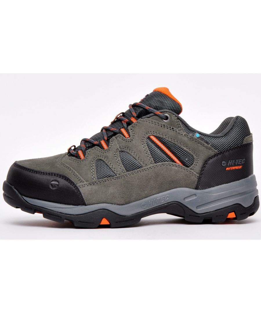The Bandera II Low WP boasts durability, breathability and comfort for all of your outdoor activities. This great walking shoe with an M-D traction outsole allows perfect grip walking both up and downhill.\nSuede and mesh upper provides durability, breathability and comfort\nDri-Tec waterproof, breathable membrane keeps feet dry\nGhillie and rustproof hardware lacing system provides a snug and secure fit\nPadded collar and tongue provides extreme comfort\nAbrasion resistant heel and toe cap protects against rough terrain\nRemovable moulded EVA footbed delivers underfoot cushioning\nLightweight, durable fork shank ensures flexibility and stability\nImpact-absorbing CMEVA midsole ensures long lasting cushioning and comfort\nM-D Traction outsole improves grip walking both up and downhill