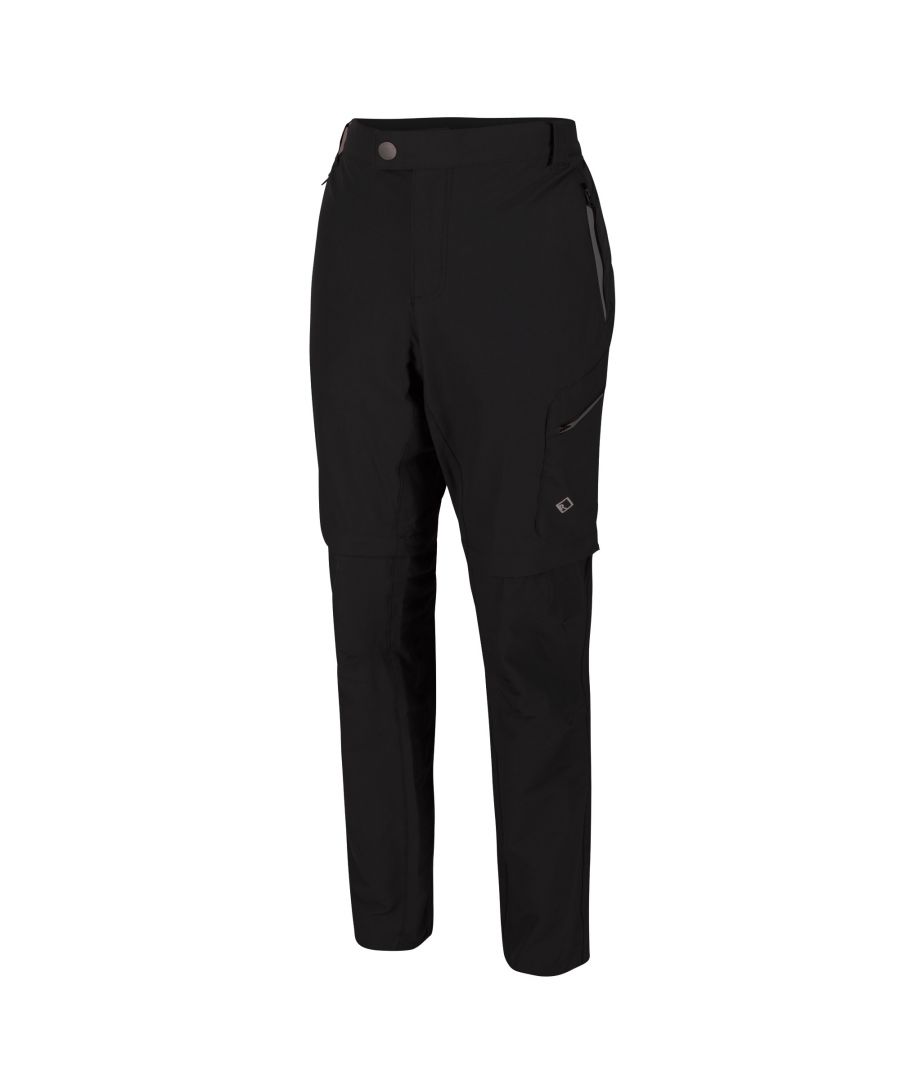 Regatta Mens Highton Water Repellent Hiking Trousers (Black) - Size 34W/32L