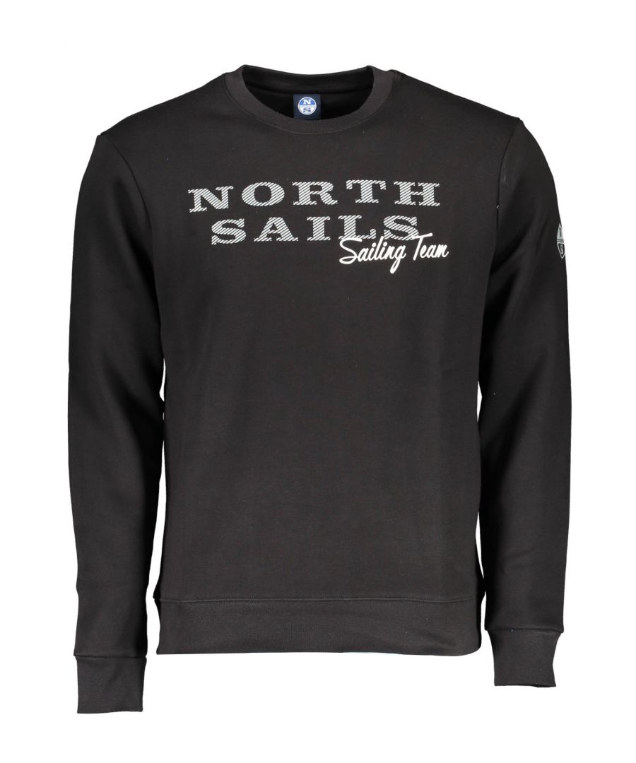 North Sails Mens Black Cotton Sweater - Size X-Large