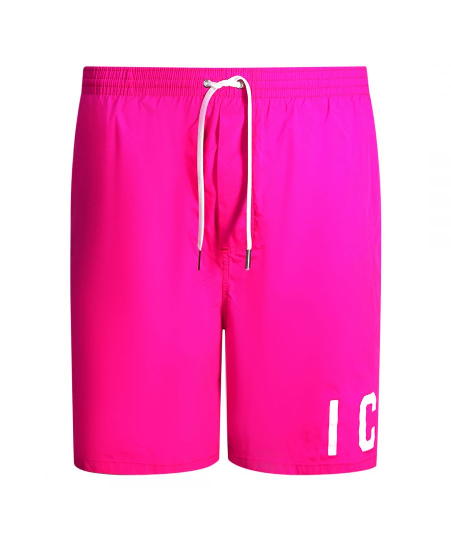 Dsquared2 Icon Logo Pink Swim Shorts