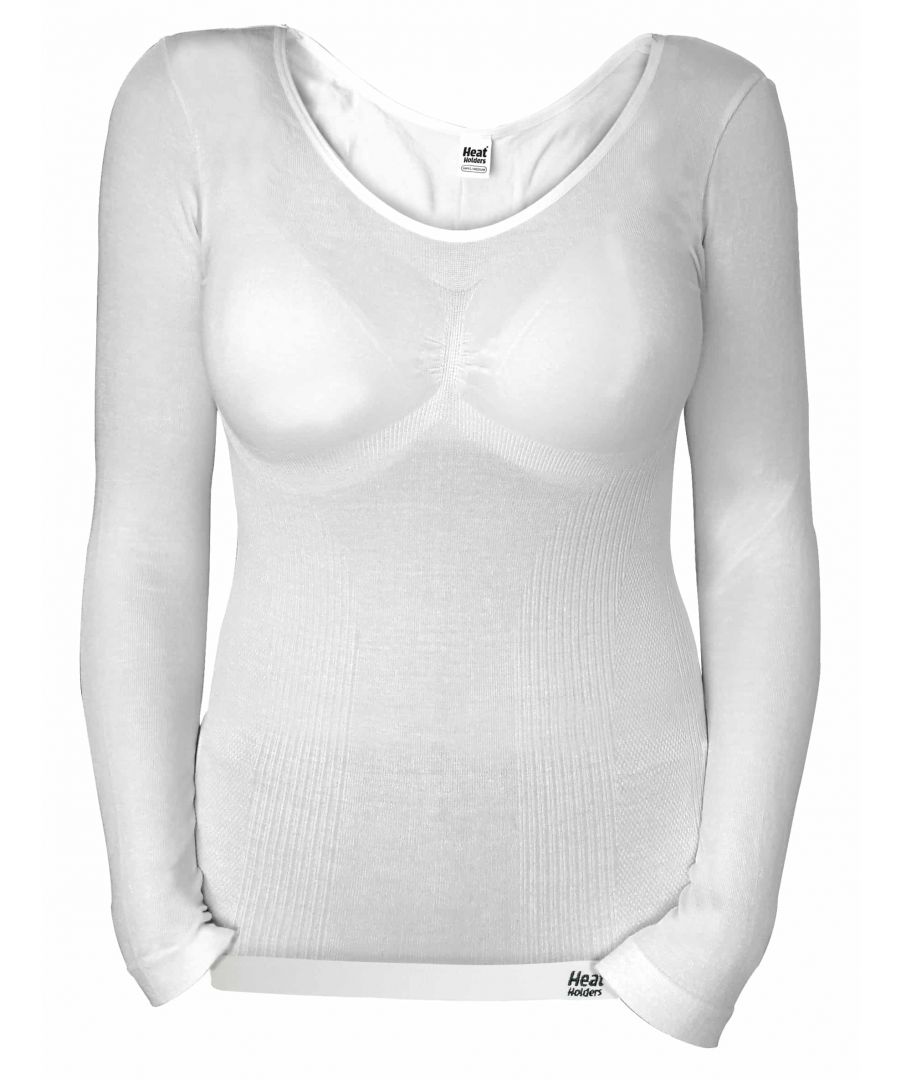 Women's Thermal Underwear Top  Heat Holders Thermal construction holds more warm air close to the skin, keeping you warmer for longer. This set of thermal underwear is the perfect set for layering, as of its easily fitting design for under your clothes for a smooth slim-fitting thermal base layer for the colder days where one layer isn't enough! This thermal underwear set has a TOG rating of 0.39, adding that crucial extra layer of warmth. The higher the TOG the better the garment will keep you warm.  The technical construction of this thermal underwear, along with its supportive fit, have been designed so that it effortlessly shapes and works with your body's natural contours, providing the best fit possible - making it hardly noticeable under your clothing. The base layer is made of a lovely soft modal fabric, which helps to add that extra bit of warmth and makes it extremely soft for added comfort to the garment. This top part of the set has a seamless body, helping to reduce the risk of irritation - meaning all-day comfort while being worn.  The thermal underwear set comes in 2 colours (Black and White), and there are matching long johns leggings also available in separate listings. We also offer men's sizes/colours.  Extra Product Details   - Thermal Shirt - 2 Sizes - 3 Colours - Super soft & comfortable - Technical construction - Supportive Fit - Modal fabric - Seamless body - Extra warm - 0.39 TOG - Bottoms also available