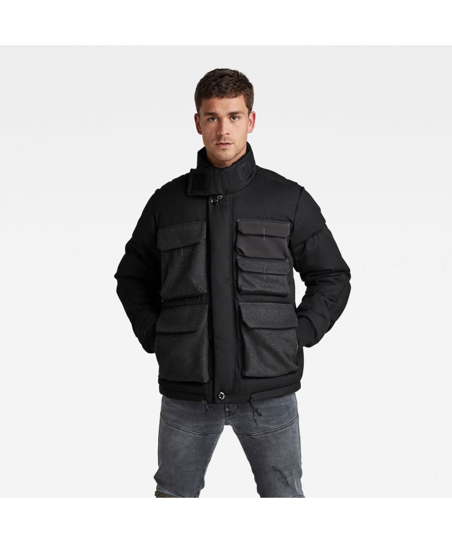 Men's Field Puffer Jacket|Black|M