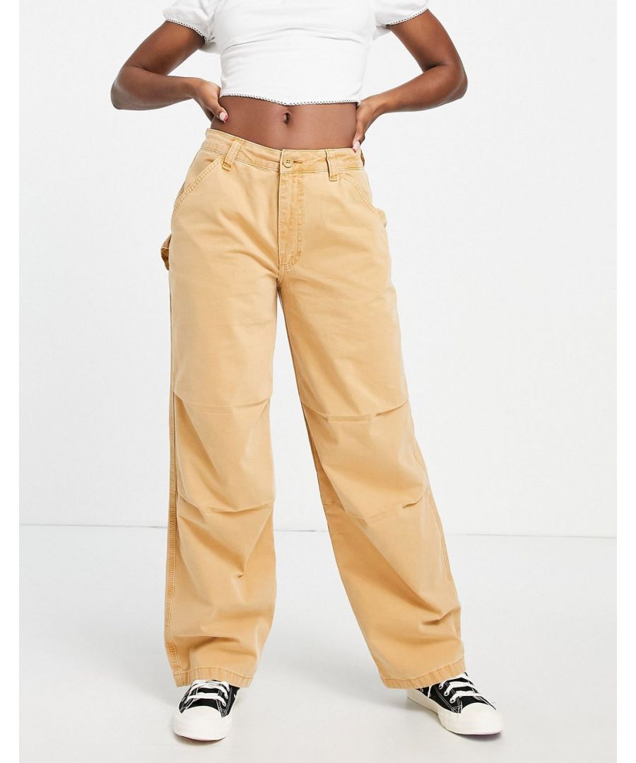 Trousers by ASOS DESIGN Low rise Belt loops Functional pockets Loop detail Relaxed fit Cut with more room around the hips  Sold By: Asos