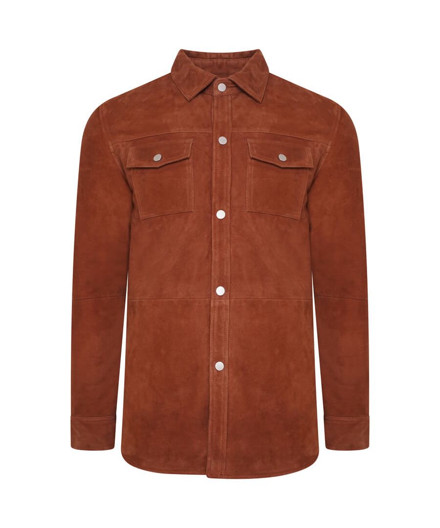 Say hello to your new favourite jacket… or is it a 'shacket'? This collared and buttoned shirt-jacket from Barneys Originals is made from super soft suede and has subtle fine wadding for extra insulation. Casual and cool, this shacket is perfect for transitioning through the seasons and is easy to style.