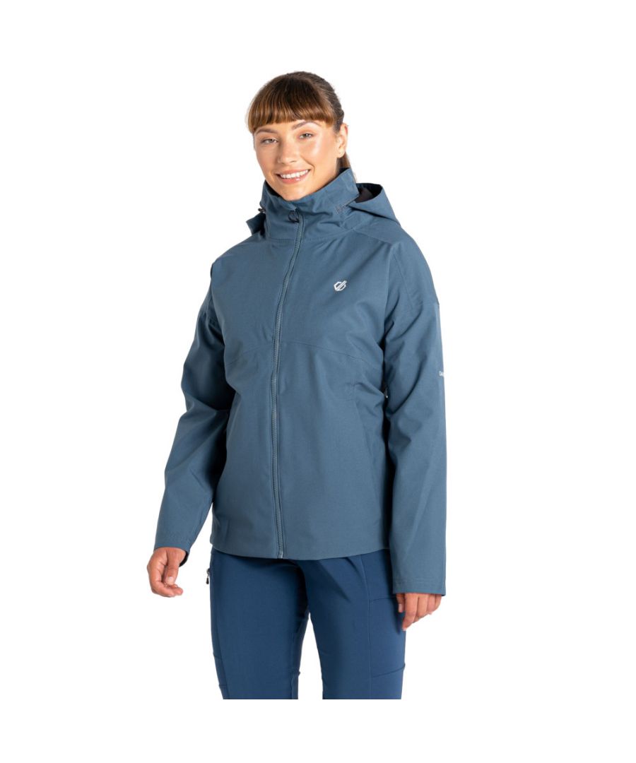Dare 2B Womens Trail Breathable Waterproof Coat - Grey - Size 16 UK