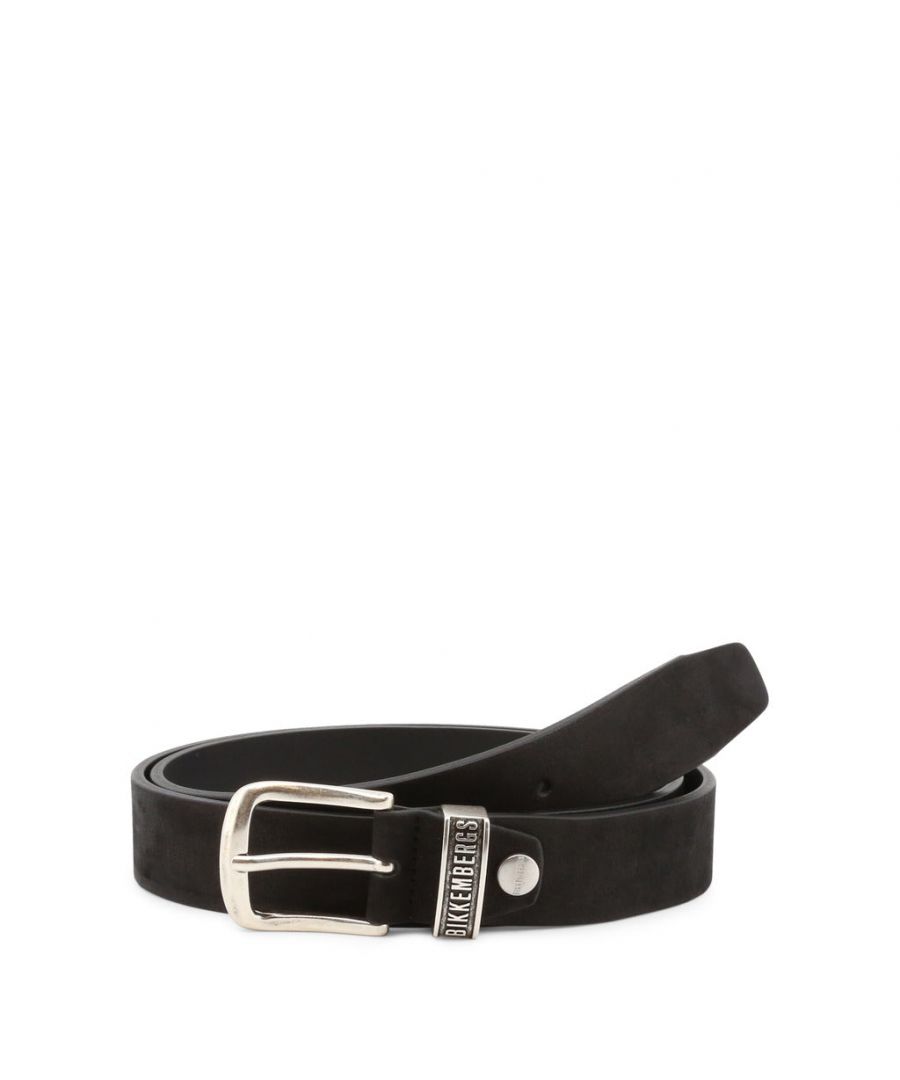 Bikkembergs men’s belt in black calfskin\n\nTheme: Belt\nStyle n: E35.107\nDescription: Man belt 3,5 cm\nColour: 999 Black