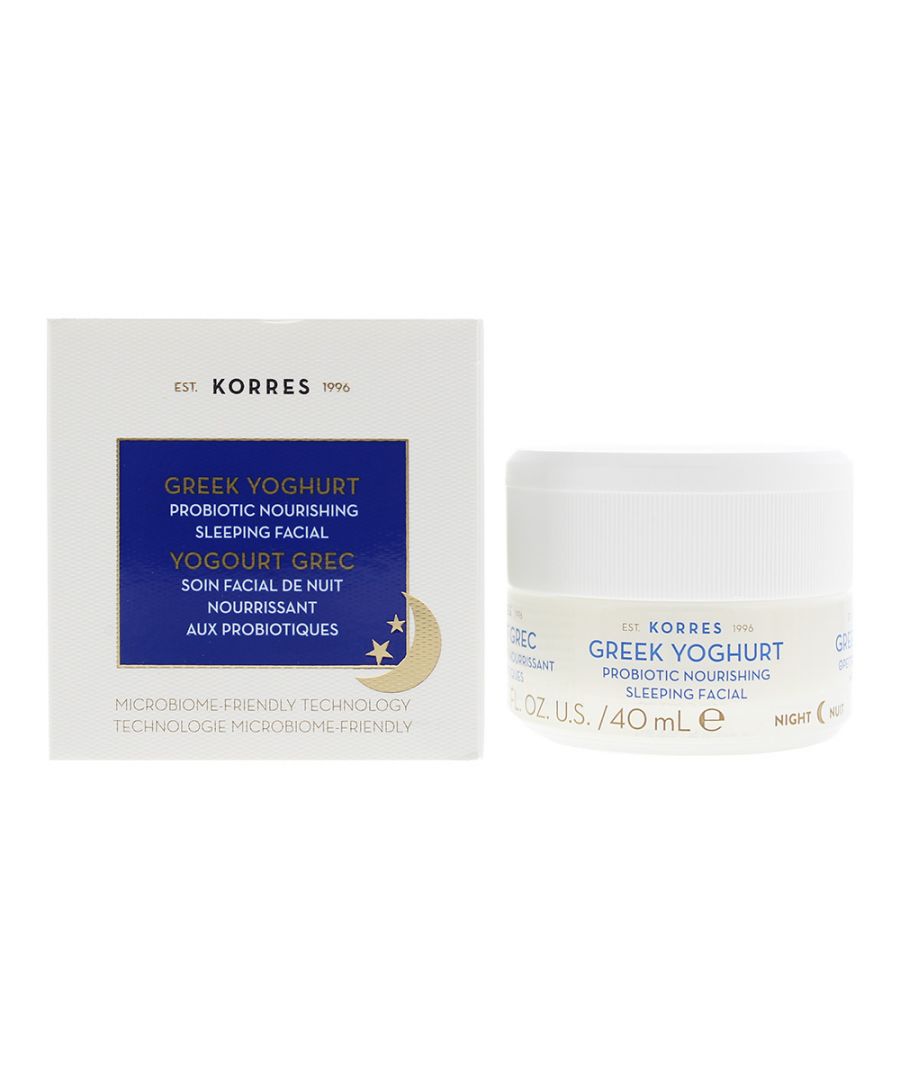 Korres Womens Greek Yoghurt Probiotic Nourishing Sleeping Facial Cream 40ml - One Size