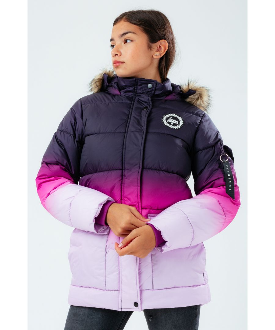 Image for Hype Purple Fade Kids Explorer Jacket