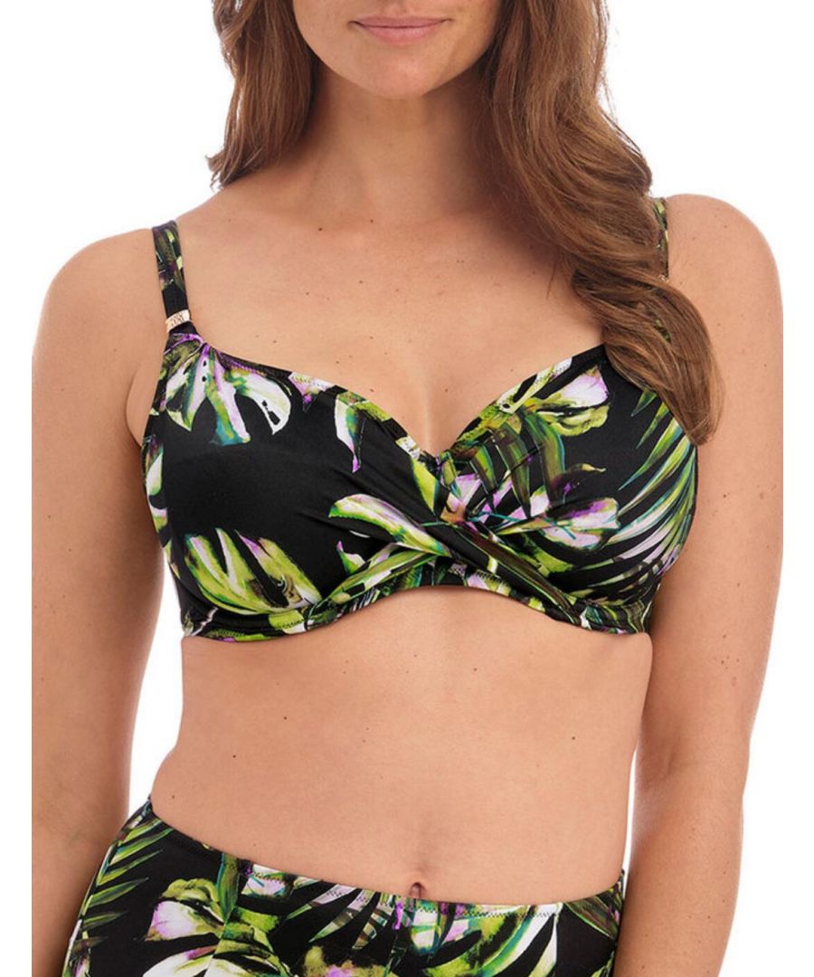 Fantasie Womens 6760 Palm Valley Full Cup Bikini Top - Multicolour Elastane - Size 32DD