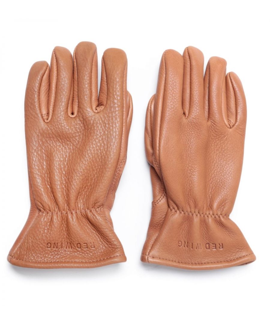 Accessories Red Wing gevoerde leren handschoenen, bruin