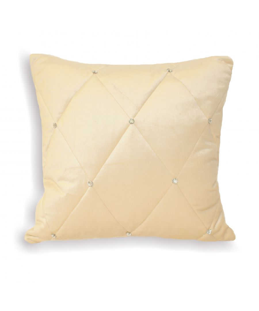 Image for Diamante Polyester Filled Cushion