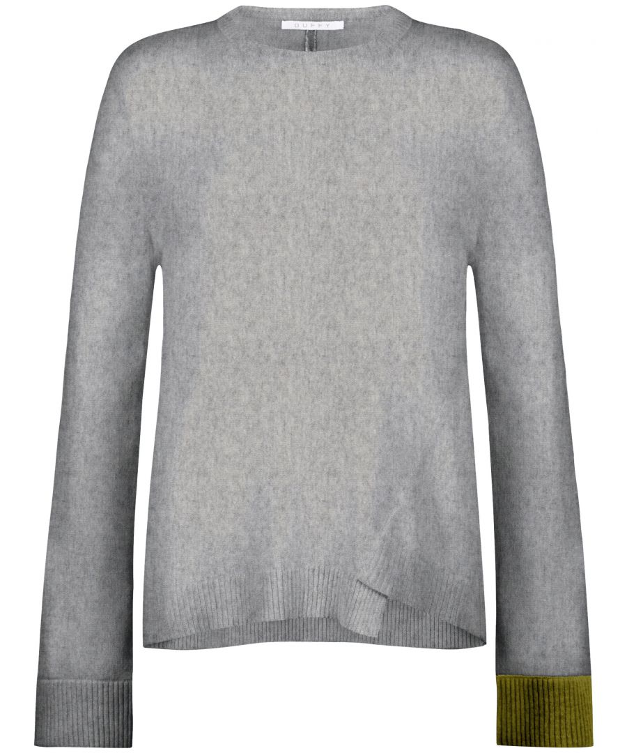 Image for Ladies Cashmere Jumper With Pop Cuffs
