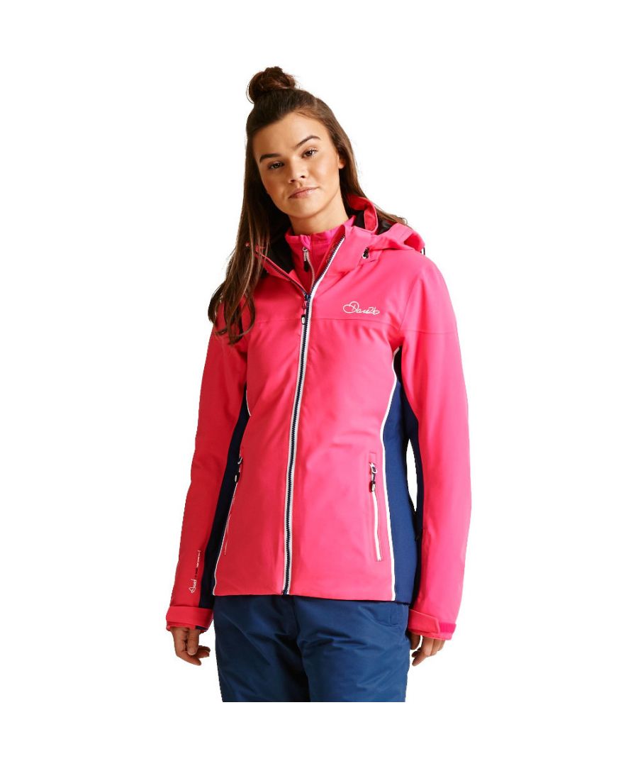 WOMEN'S DARE 2B 'BOASTED' PINK LIGHTWEIGHT WATERPROOF AND BREATHABLE JACKET. 