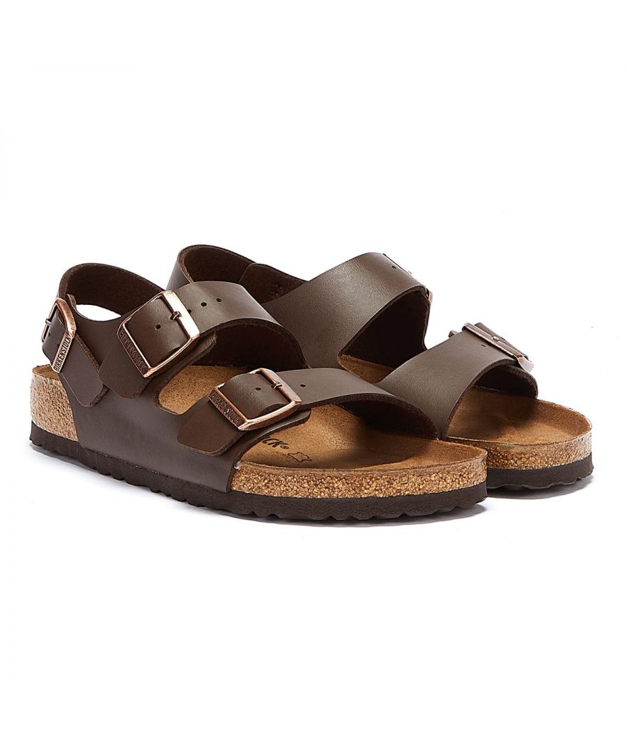Birkenstock Milano features two front and a wide back adjustable straps to ensure a comfy fit and smooth texture similar to nubuck that is 50% lighter than the leather version to help your feet feeling fresh in the baking heat. Famous for their contoured 