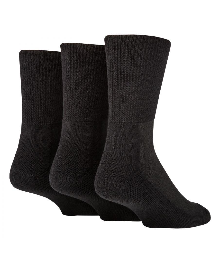 Image for Extra Wide Bamboo Socks for Diabetics by IOMI | 3 Pack | 4 Colours