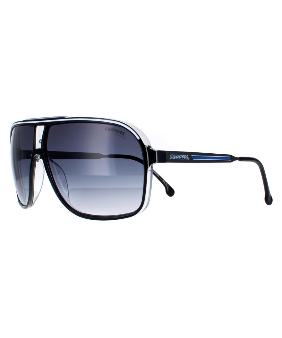 Carrera Aviator Mens Black and Blue Grey Gradient Grand Prix 3 - One Size